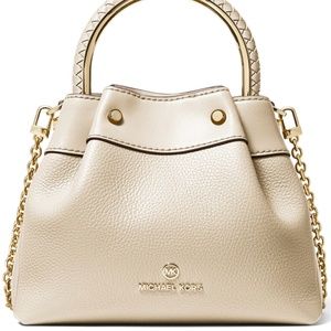 Michael Kors Leather Ring Bucket Shoulder Bag NWT